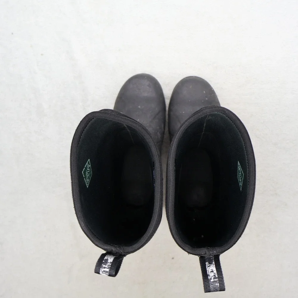 Muck Unisex M6 W7 Rain Boots Black Chore Steel Toe Tall Waterproof Safety 070022